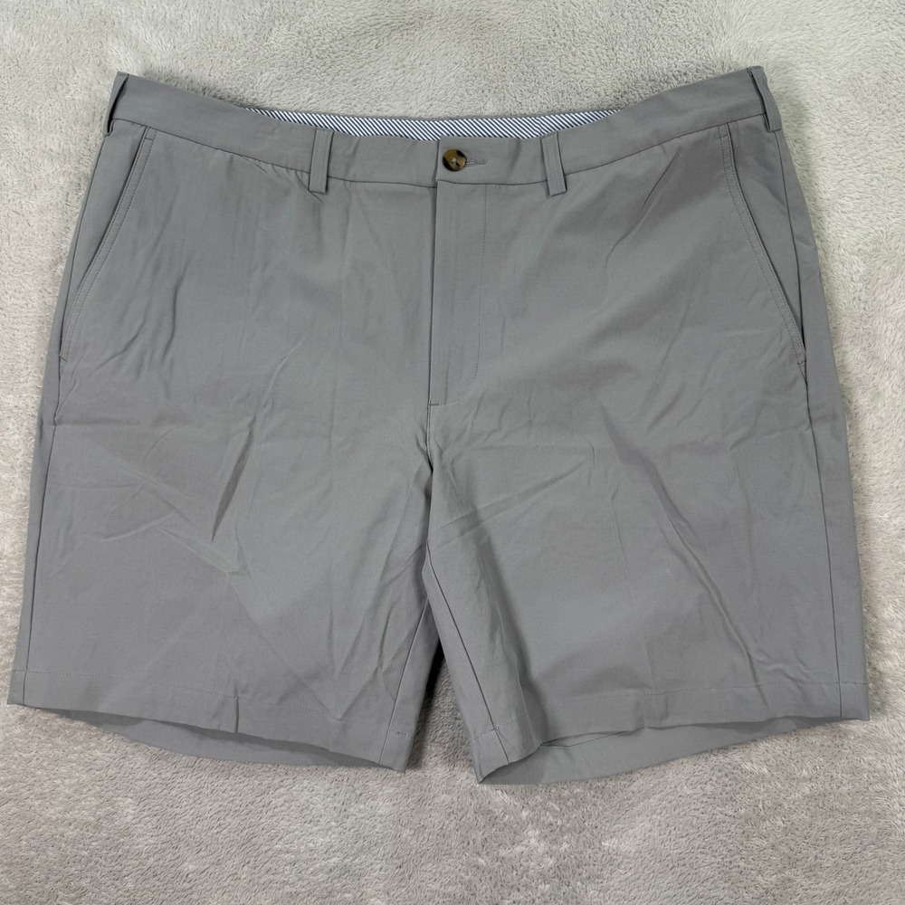 Donald Ross Mens 42 8" Inseam Grey Polyester Stretch Golf Shorts Casual Preppy